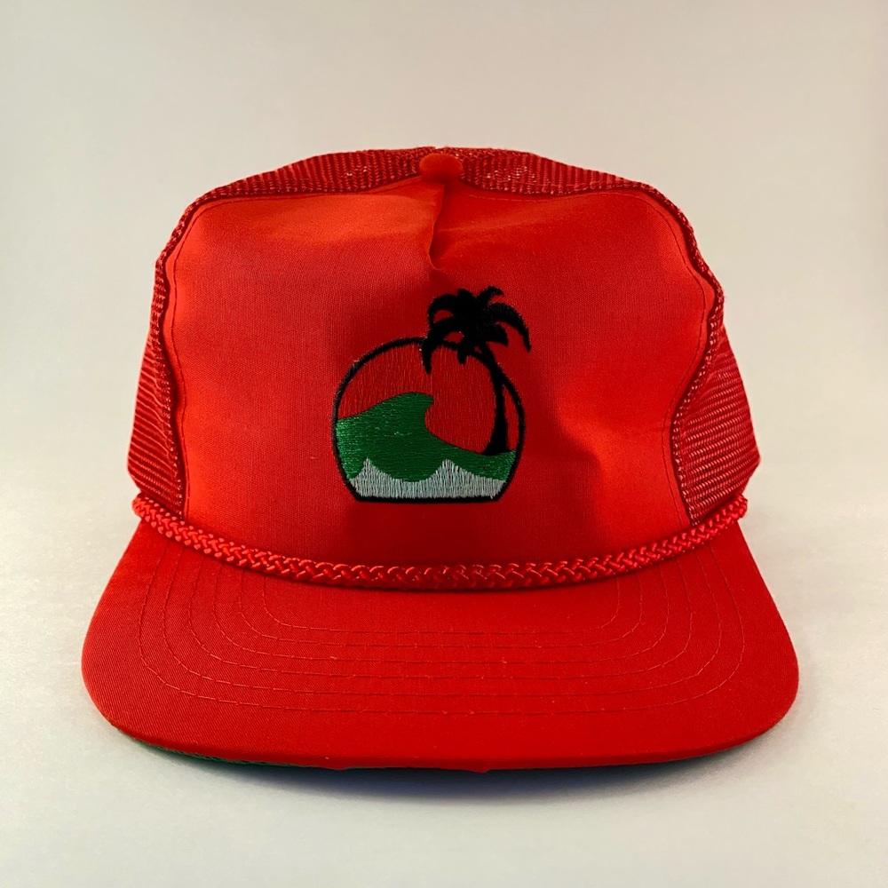 80s Tropical Trucker Hat with Snap back